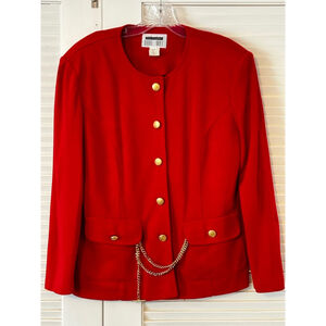 Vintage Dani Max Red Blazer Size 10